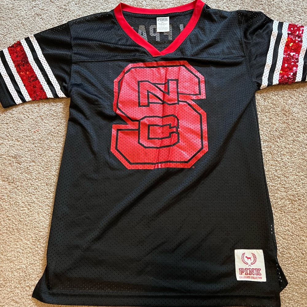 PINK NC STATE WOLFPACK JERSEY COLLEGIATE COLLECTION